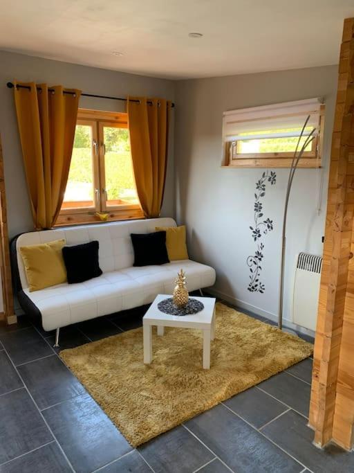 Chalet 2 Personnes Avec Jacuzzi Et Piscine Saisonniere Partagee Corcieux Esterno foto